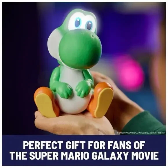 🔥Hatchin' Yoshi The Super Mario Galaxy Movie Interactive Yoshi Figure BNWT🔥 - Picture 6 of 10